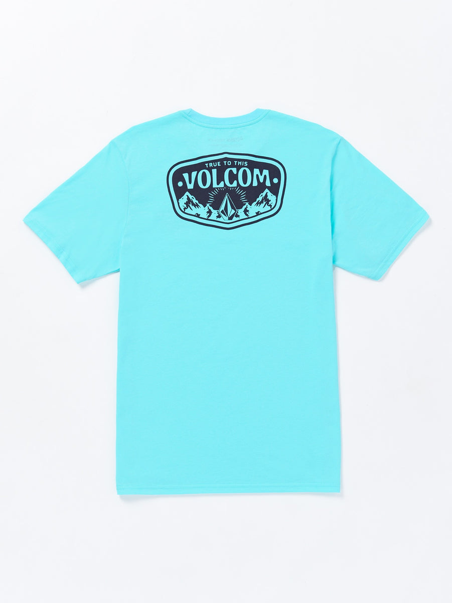 Mountainside Tech Short Sleeve Tee Neon Blue Volcom Canada