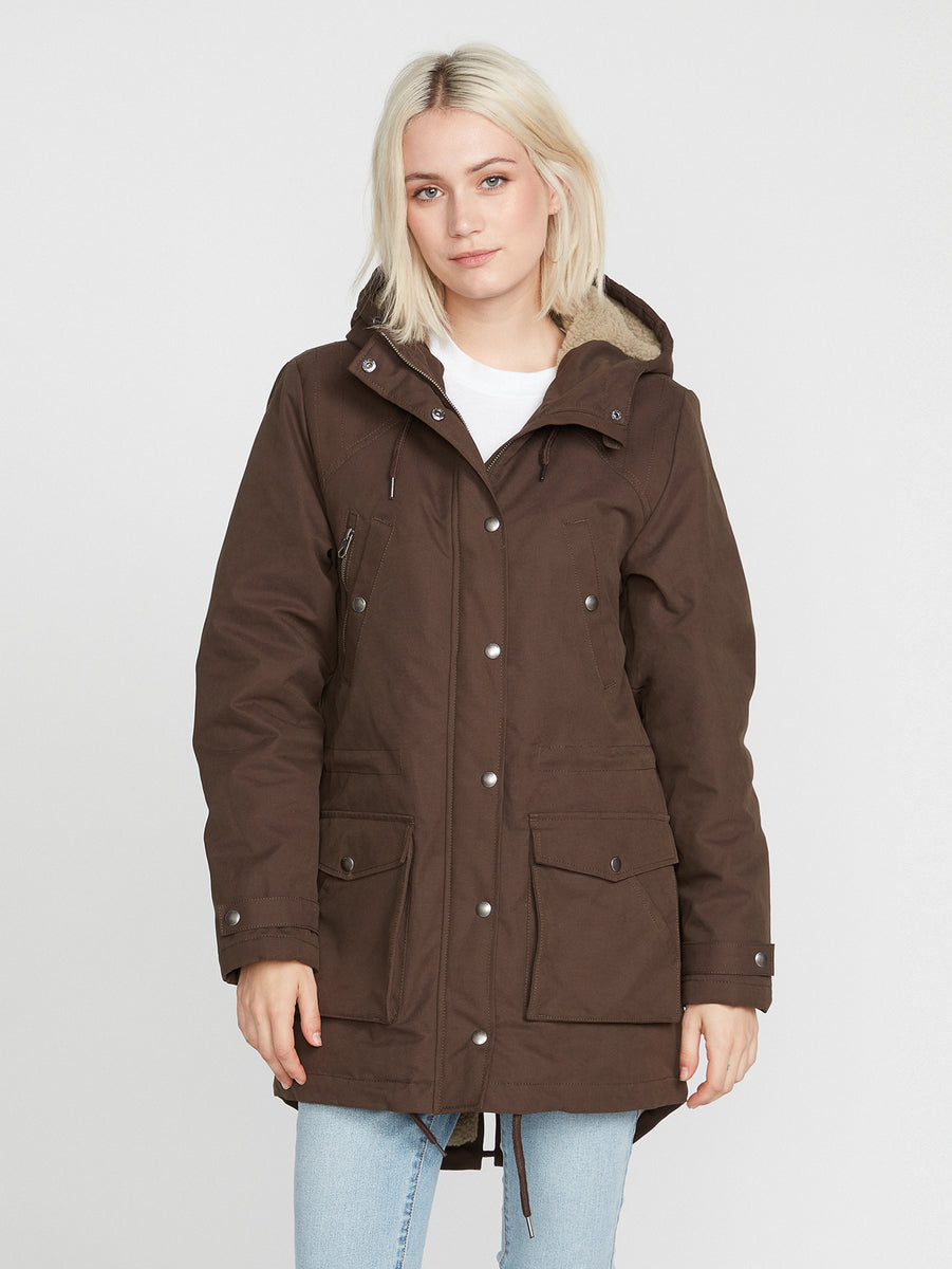 Walk On By 5K Parka - Espresso – Volcom Canada