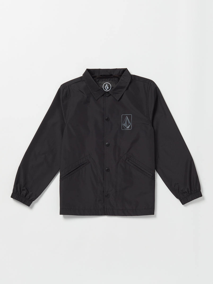 Big Boys Coaches Jacket - Black