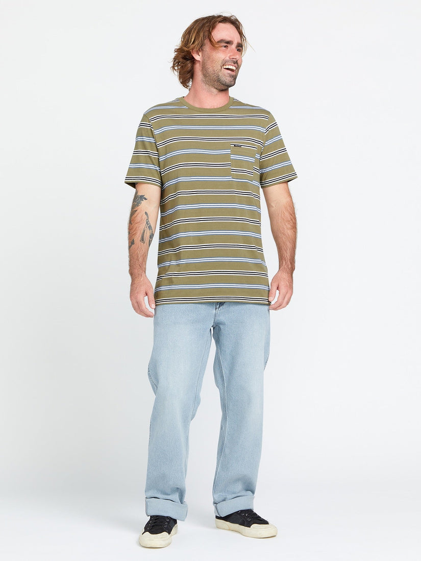 Bongo Crew Short Sleeve Shirt - Thyme Green