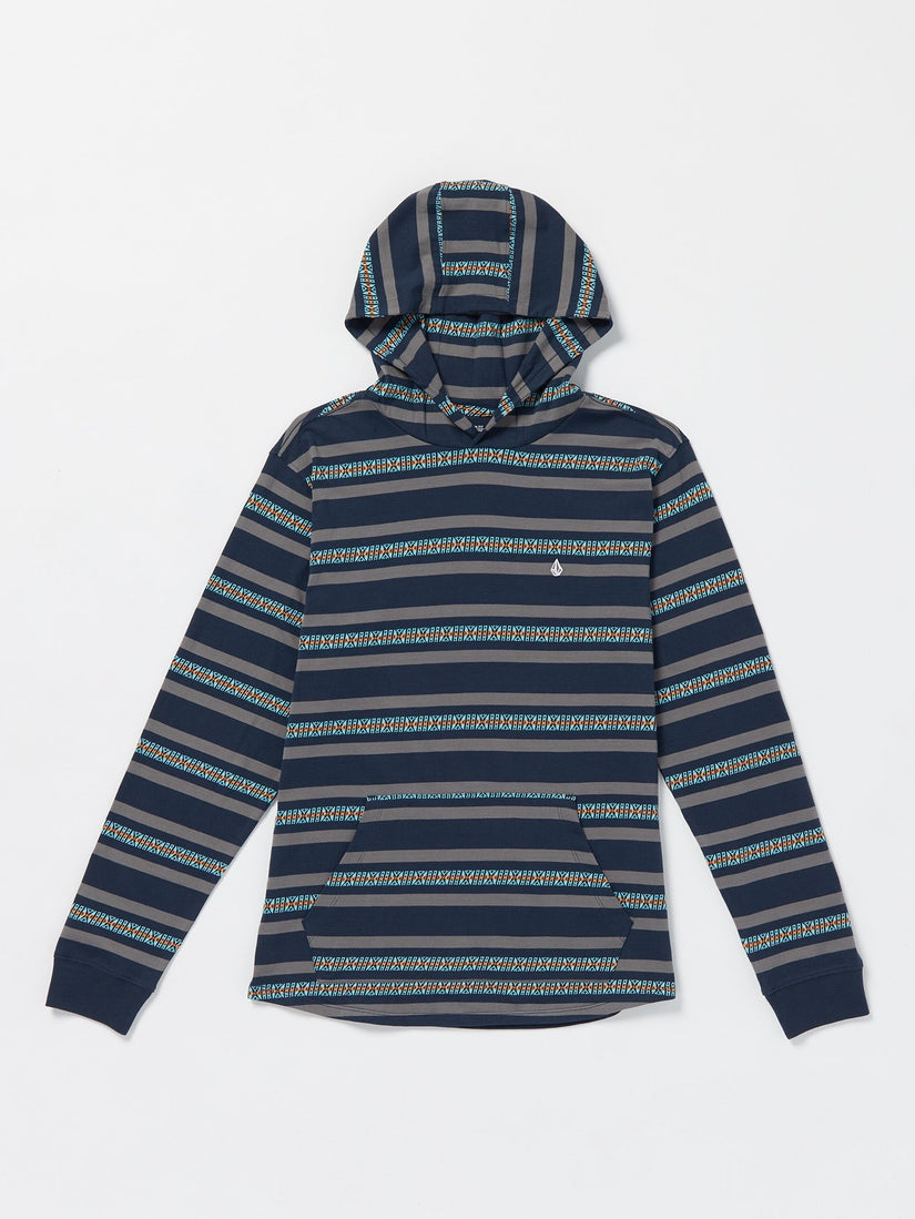 Seedstone Hood Long Sleeve Shirt - Navy