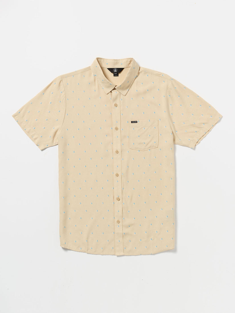 High Ball Short Sleeve Woven Shirt - Sand