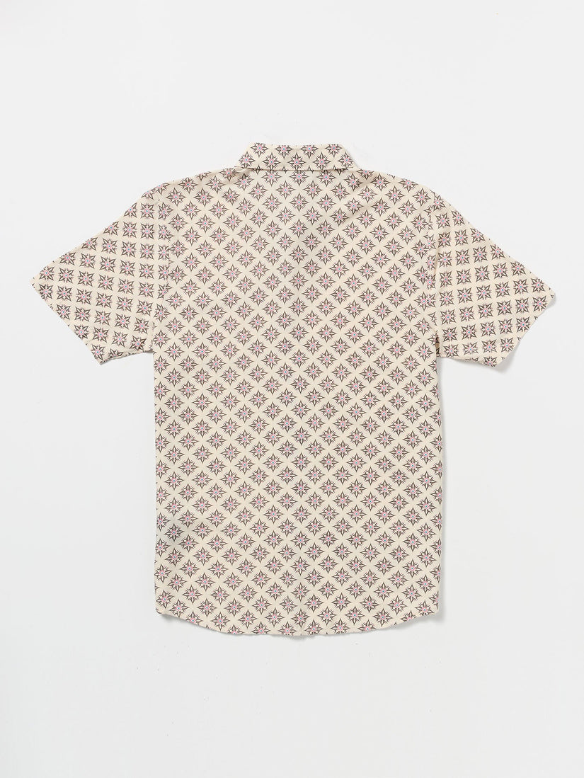 High Ball Short Sleeve Woven Shirt - White Flash