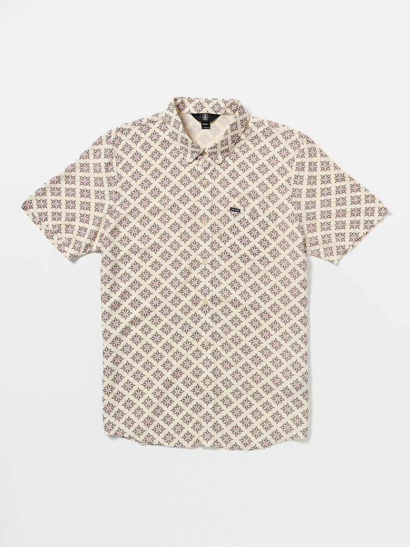 High Ball Short Sleeve Woven Shirt - White Flash