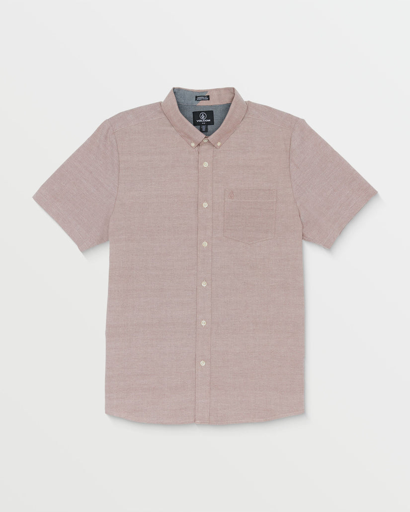 Everett Oxford Short Sleeve Shirt - Nutmeg