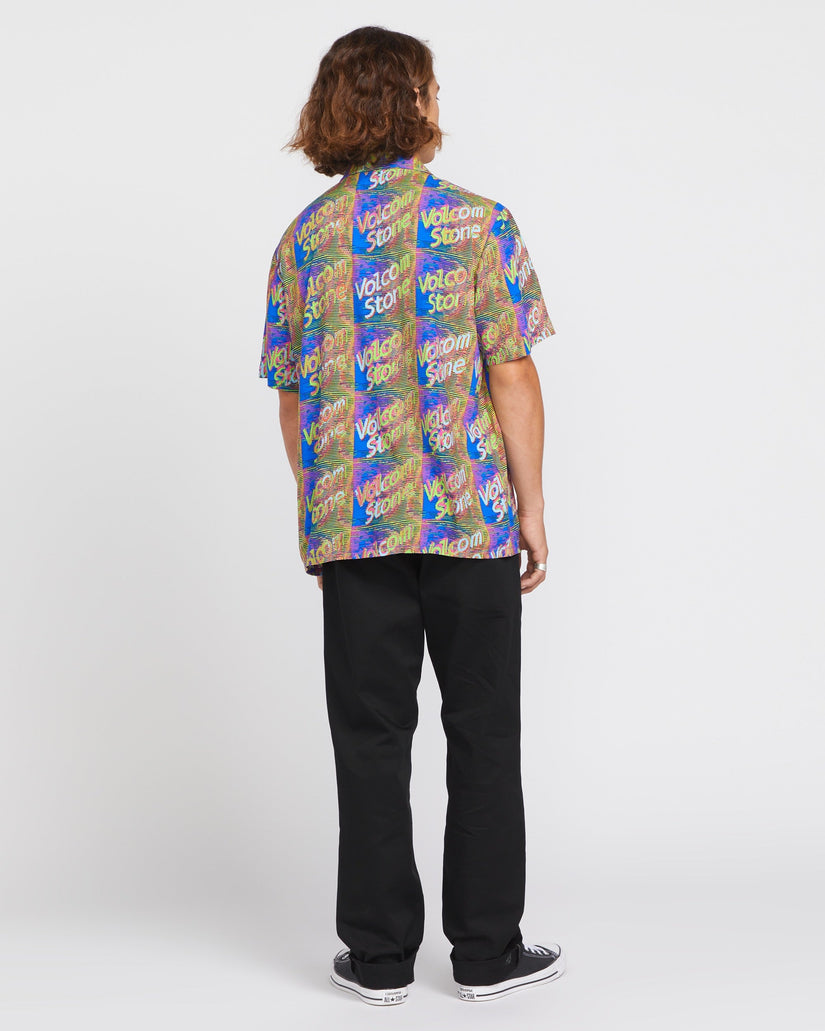 Fergadelic Woven Short Sleeve Shirt - Patriot Blue