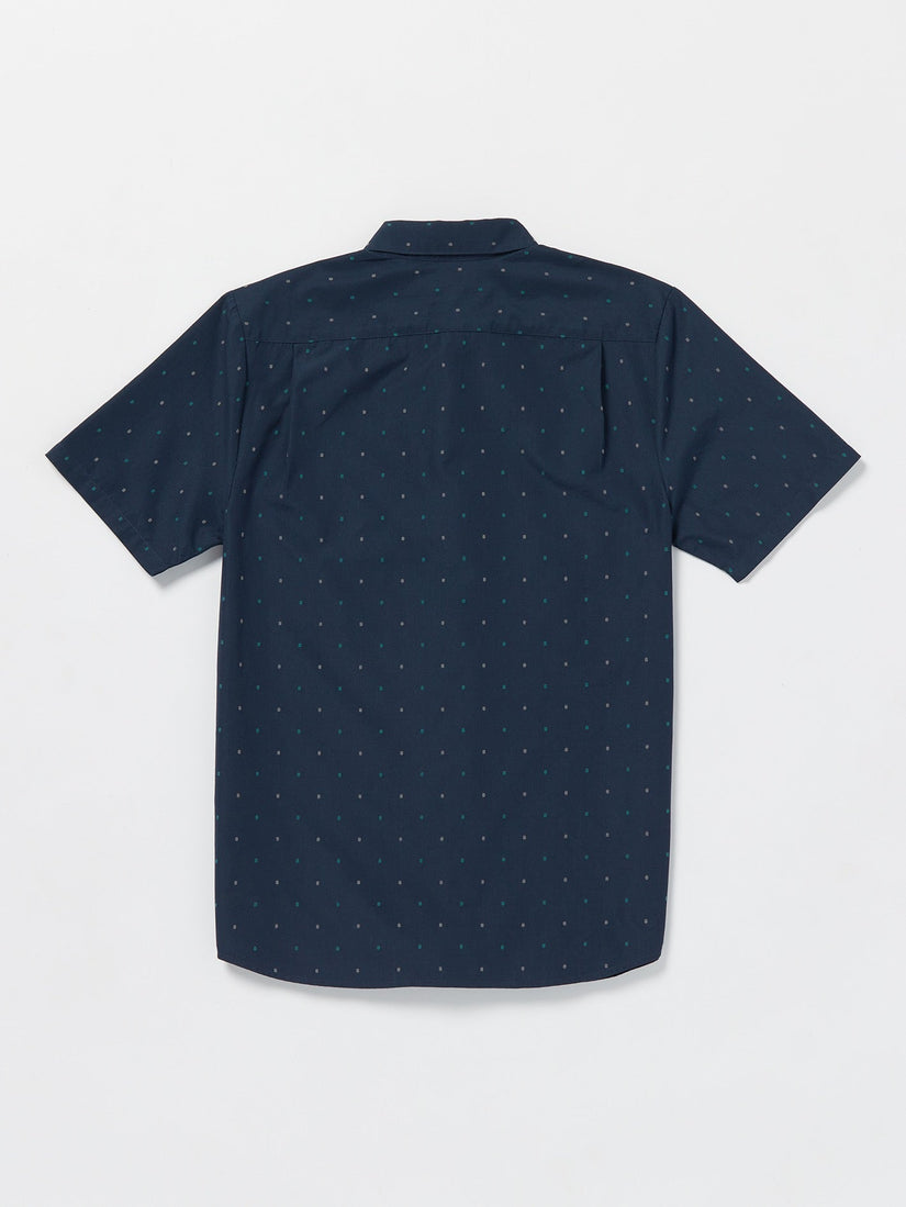 Hone Stone Woven Short Sleeve Shirt - Navy