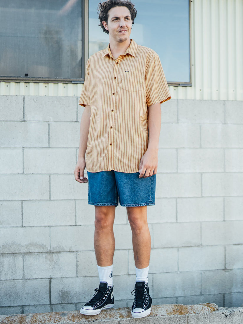 Barstone Woven Short Sleeve Shirt - Grain