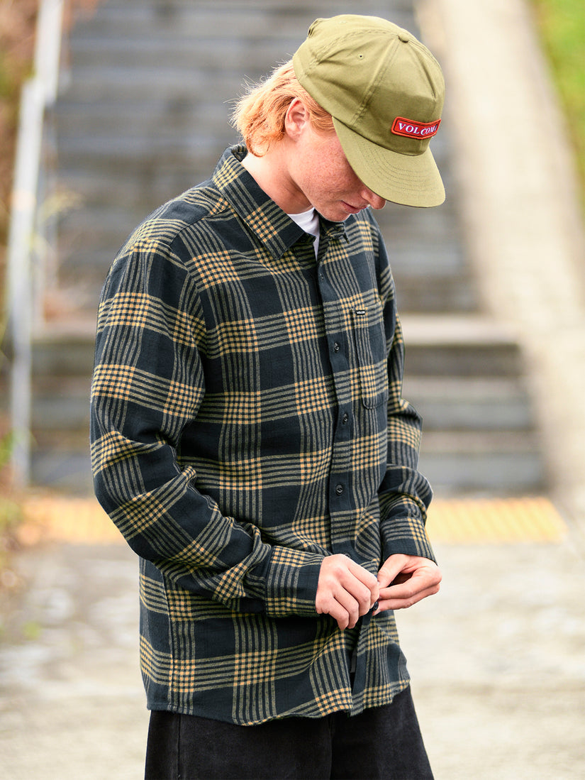 Caden Plaid Flannel - Navy