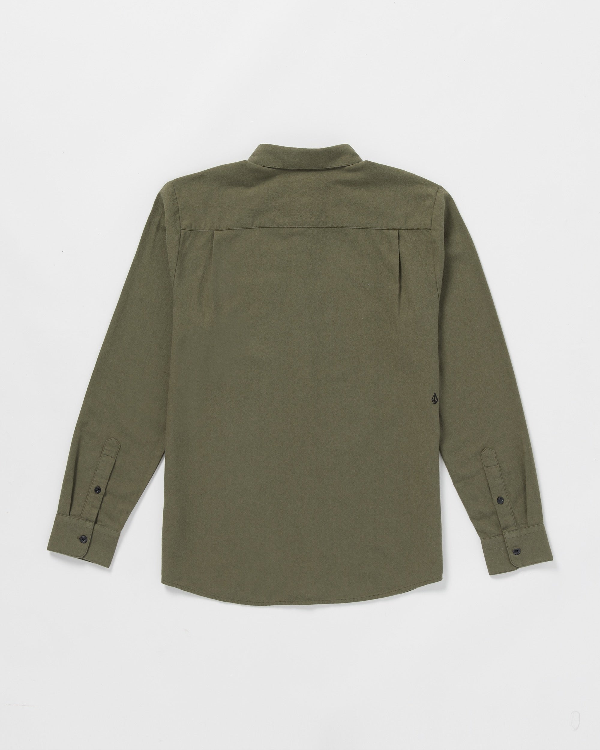 Caden Solid Long Sleeve Shirt - Winter Moss