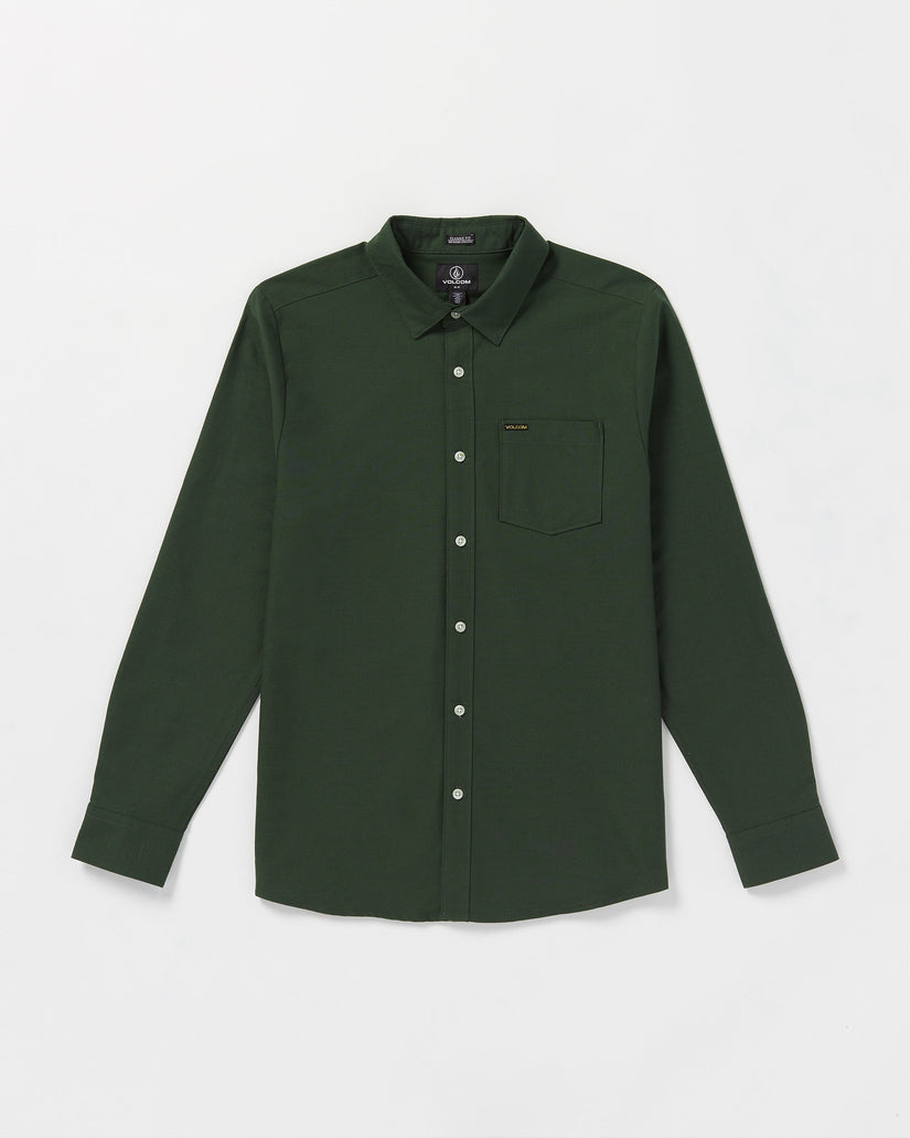 Veeco Oxford Long Sleeve Shirt - Dark Forest