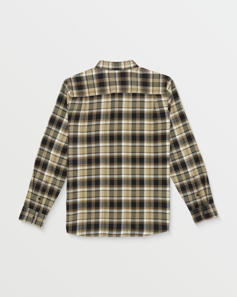 Caden Plaid Long Sleeve Shirt - Khaki