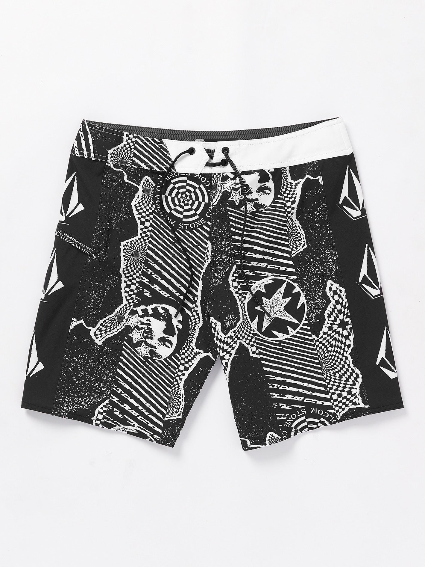 Lido Iconic Mod-Tech Trunks - Black White – Volcom Canada