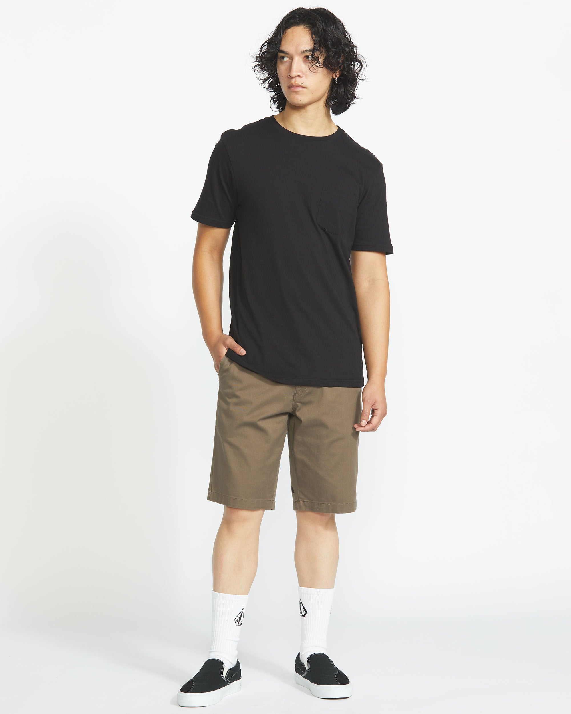 Grey volcom shorts on sale