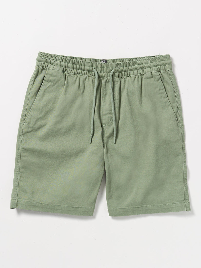 Road Trip Elastic Waist Stretch Short - Cactus Green