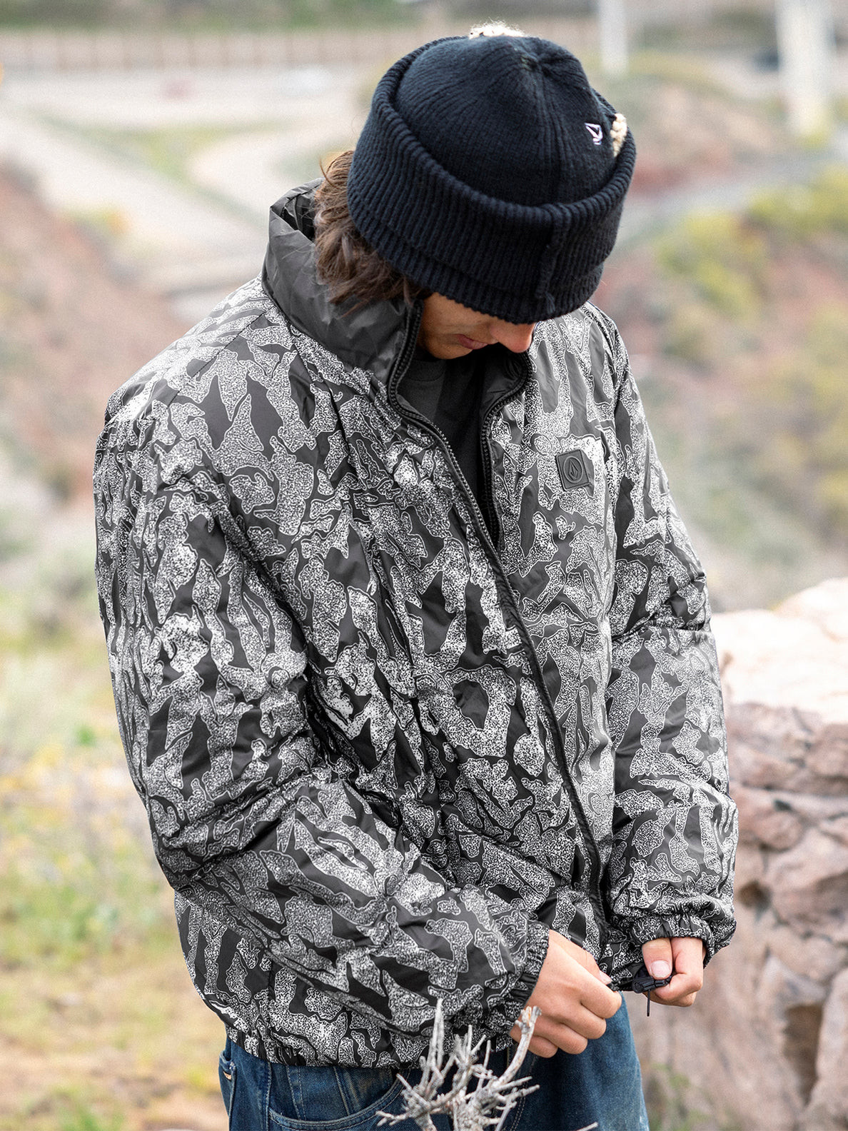 Walltz Reversible Jacket - Black White – Volcom Canada