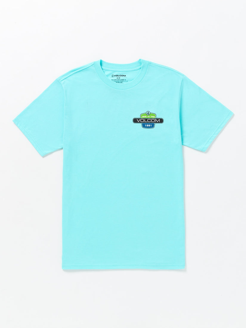 Back Fill Short Sleeve Tee - Crete Blue