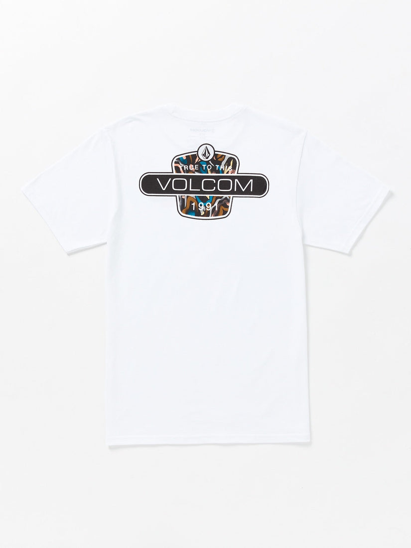 Back Fill Short Sleeve Tee - White