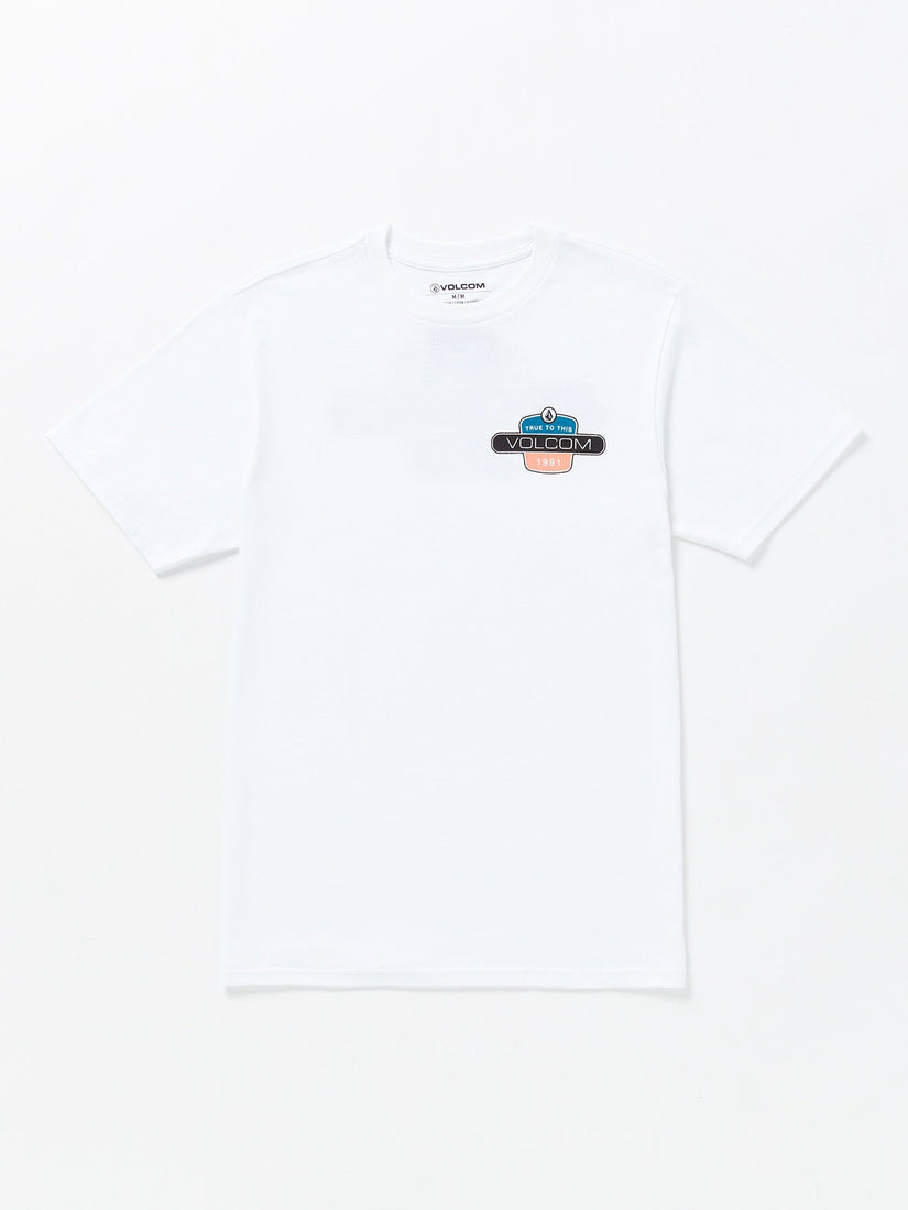 Back Fill Short Sleeve Tee - White