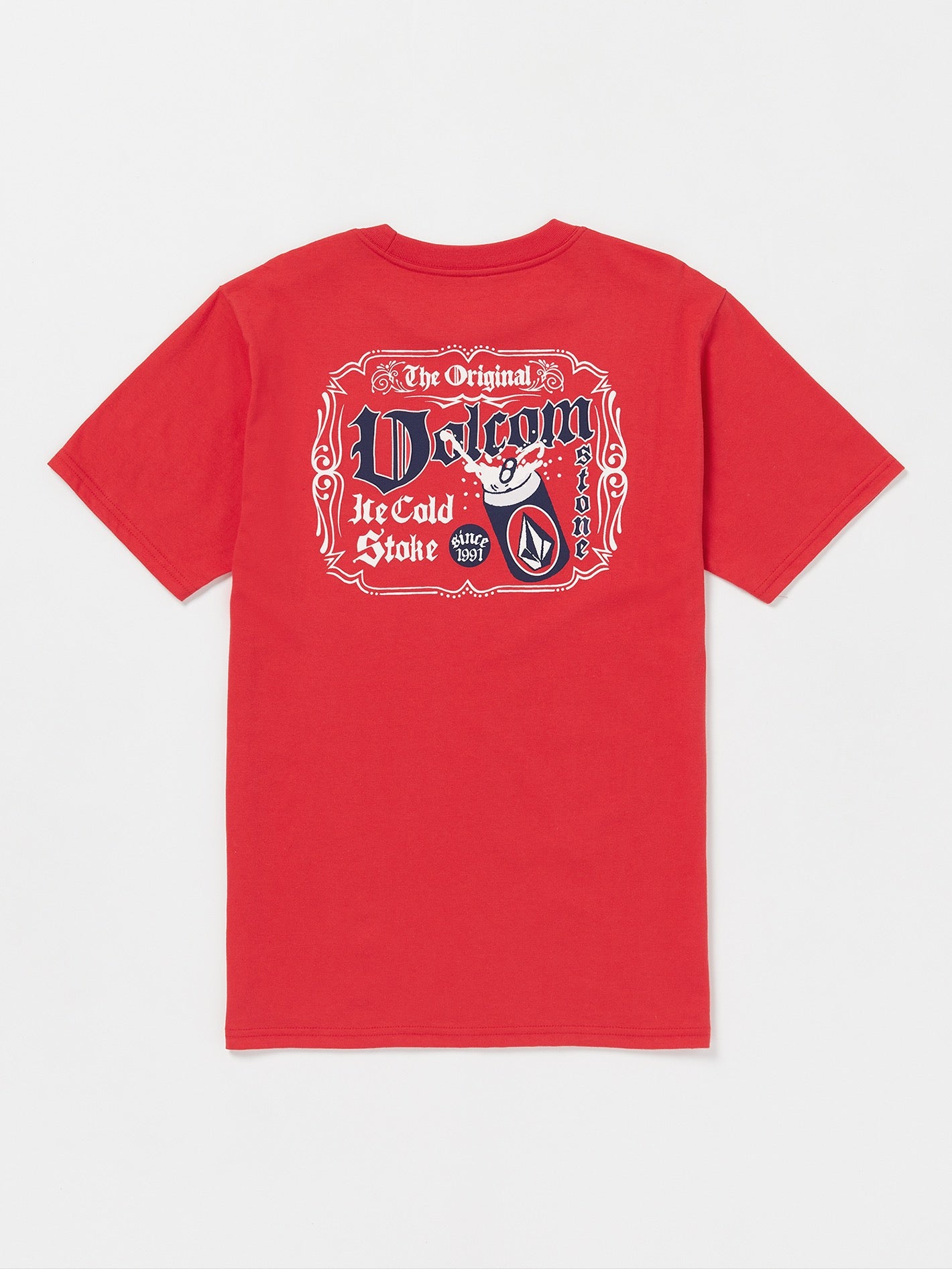 Ice Cold Stoke Short Sleeve Tee - Ribbon Red