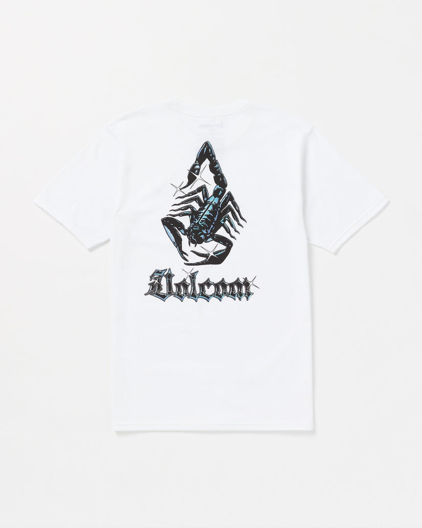 Blazing Venom Short Sleeve Tee - White