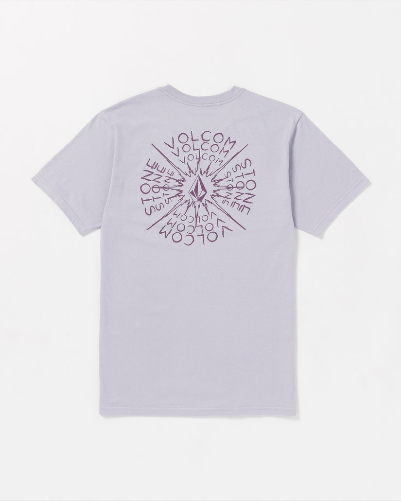 Spiraling Short Sleeve Tee - Light Purple