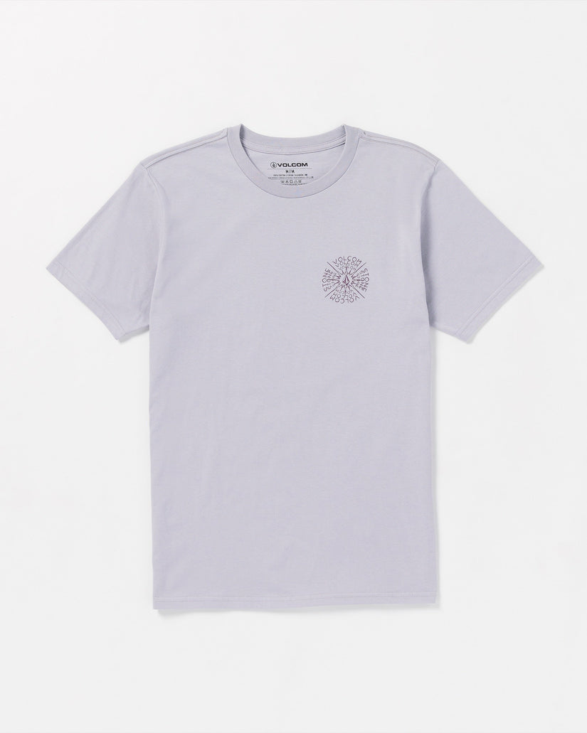 Spiraling Short Sleeve Tee - Light Purple