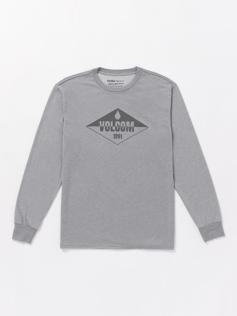 Stone Sane Tech Long Sleeve Tee - Heather Grey