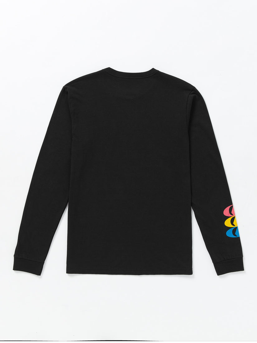 Stone Badge Long Sleeve Tee - Black