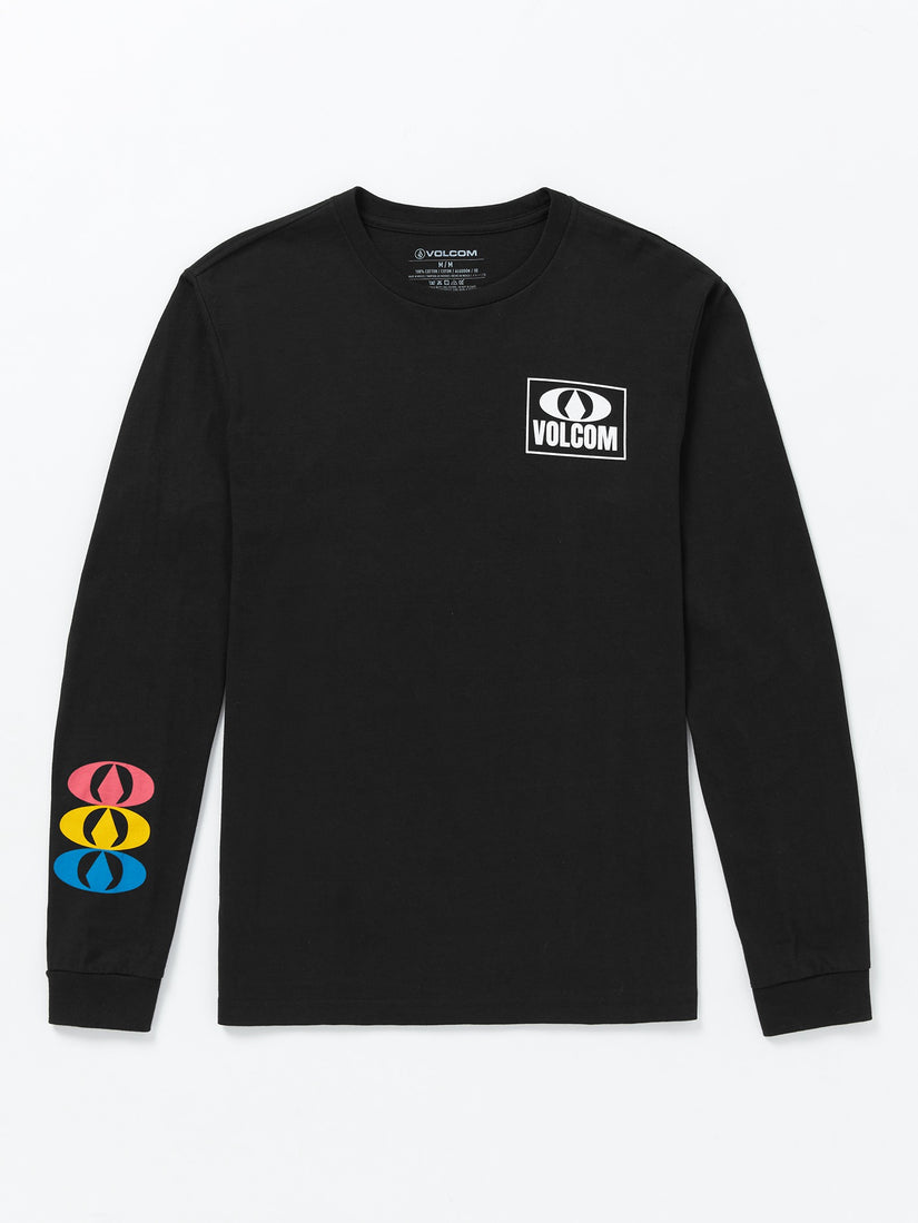 Stone Badge Long Sleeve Tee - Black