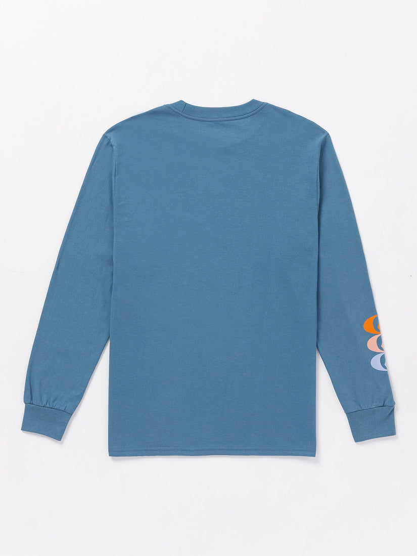 Stone Badge Long Sleeve Tee - Dark Blue