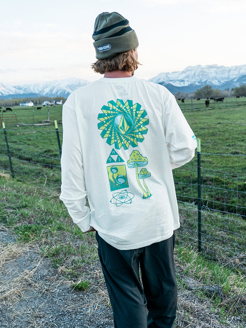 Farm to Yarn Molchat Long Sleeve Tee - Off White