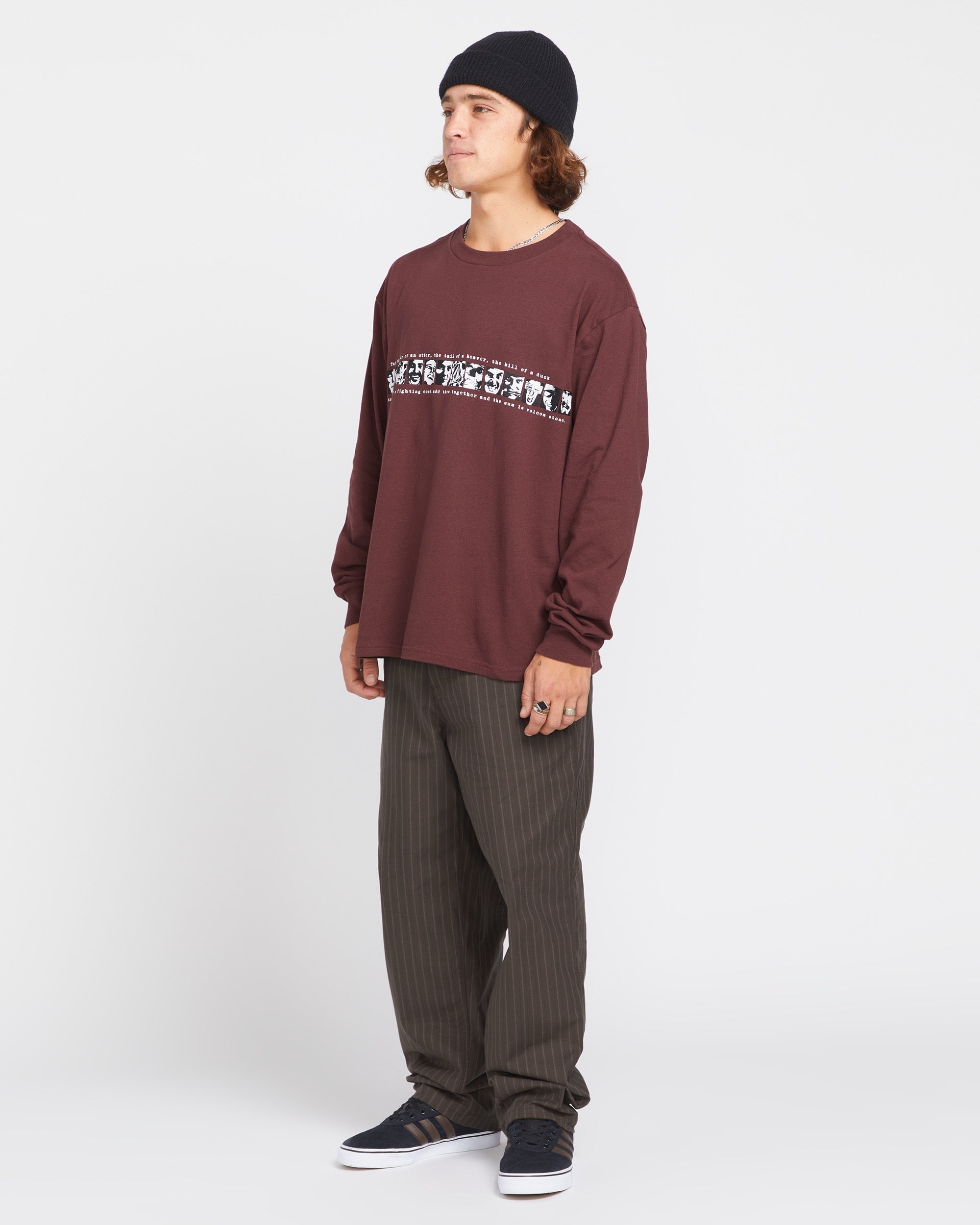 Skate Vitals Remy Long Sleeve Tee 2 - Merlot