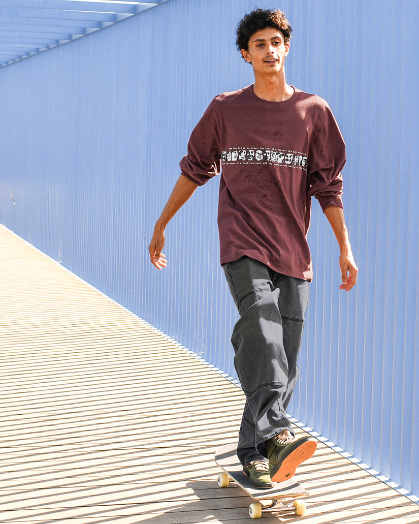 Skate Vitals Remy Long Sleeve Tee 2 - Merlot