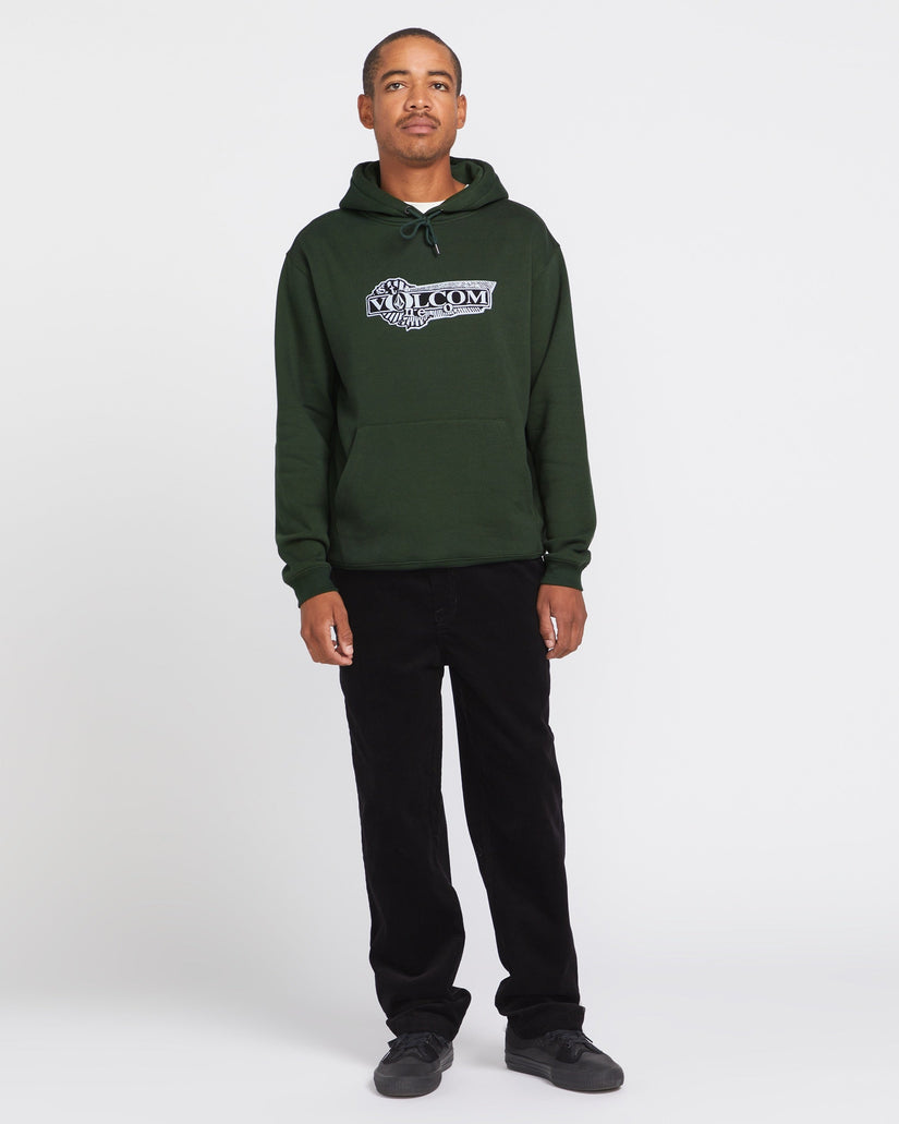 VoLong Sleeve Teeoned Pullover Hoodie - Dark Forest