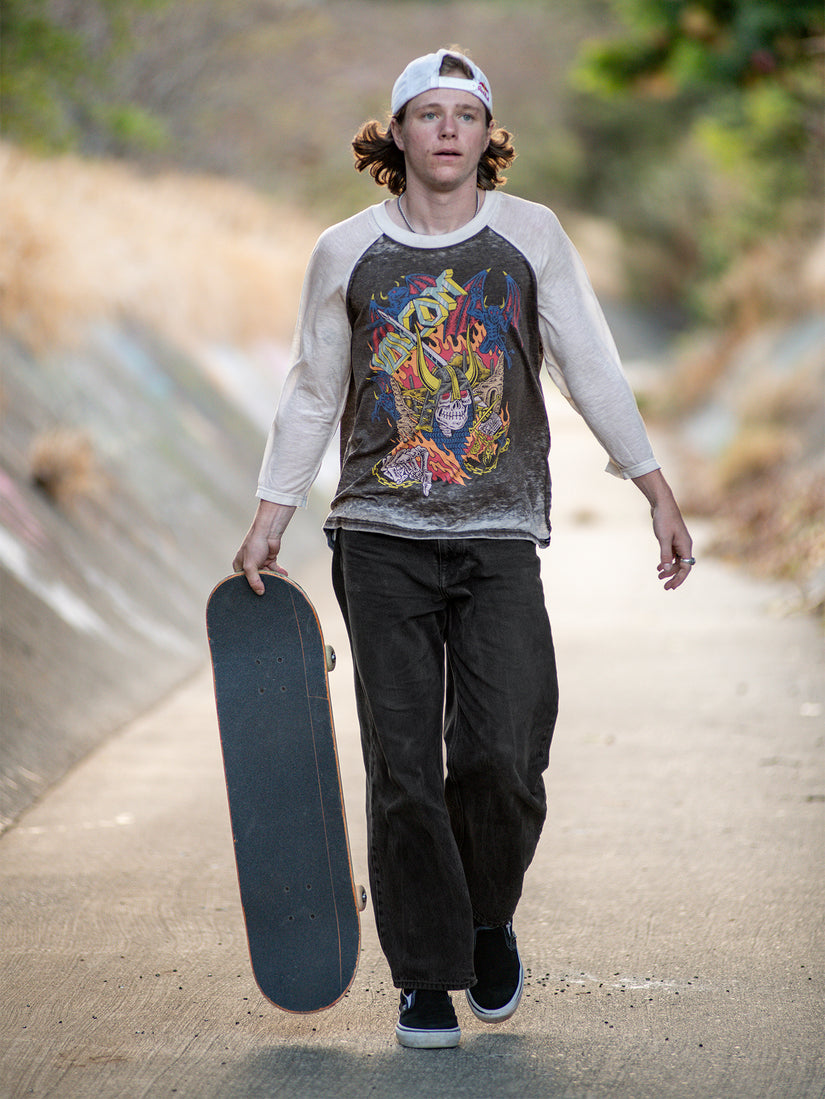 Skate Vitals Collin Provost Raglan Short Sleeve Tee - Black