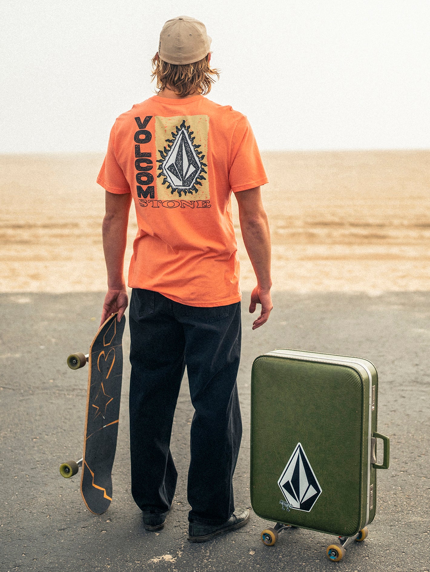 Flamed Short Sleeve Tee - Turbo Orange