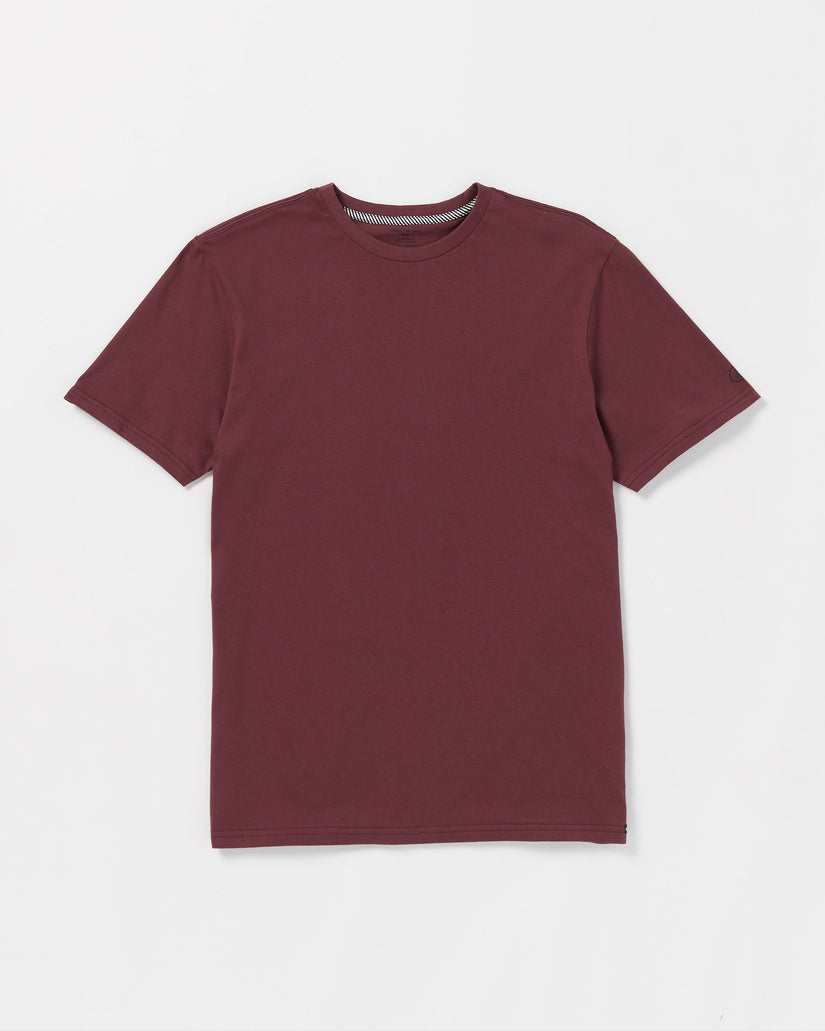 Solid Short Sleeve Tee - Merlot