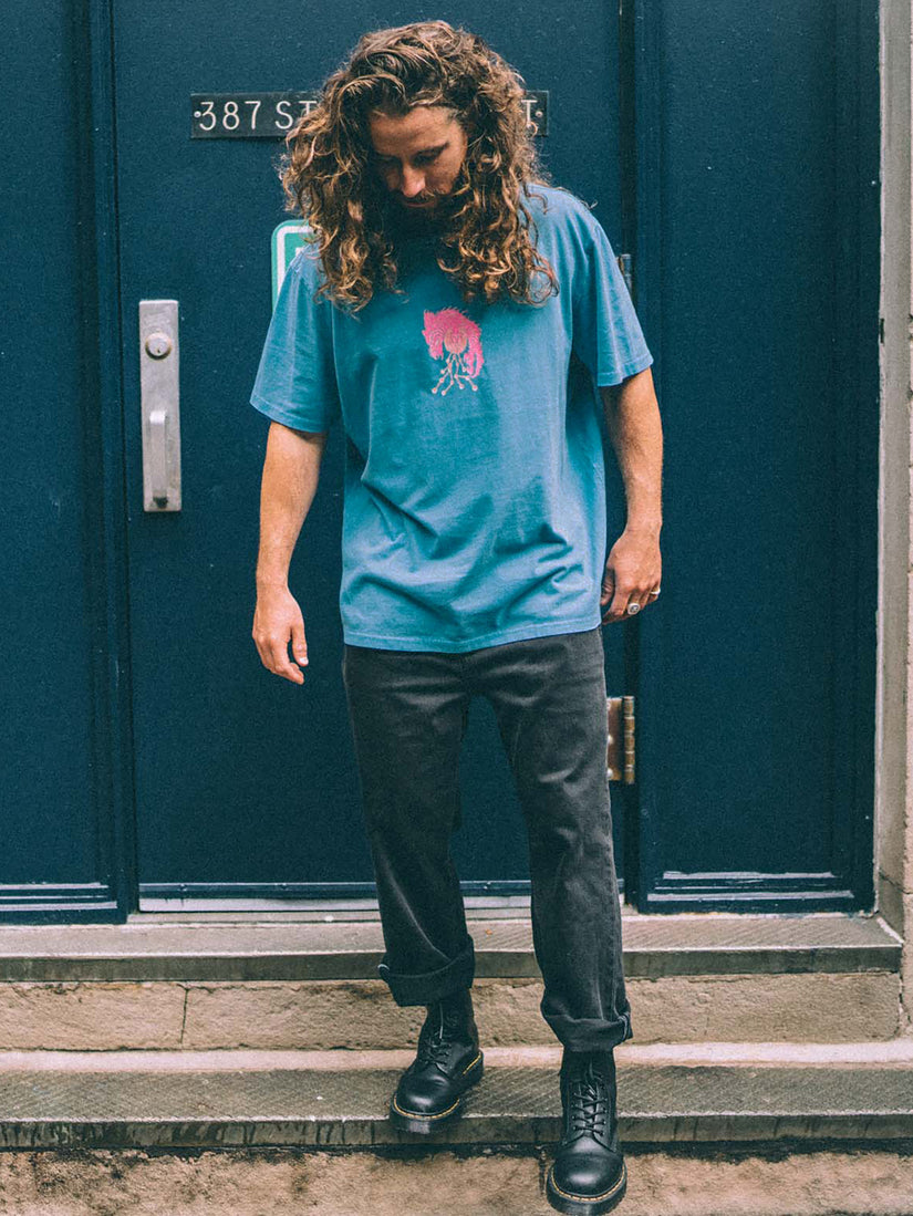 Featured Artist Tetsunori Short Sleeve Tee - Tidal Blue