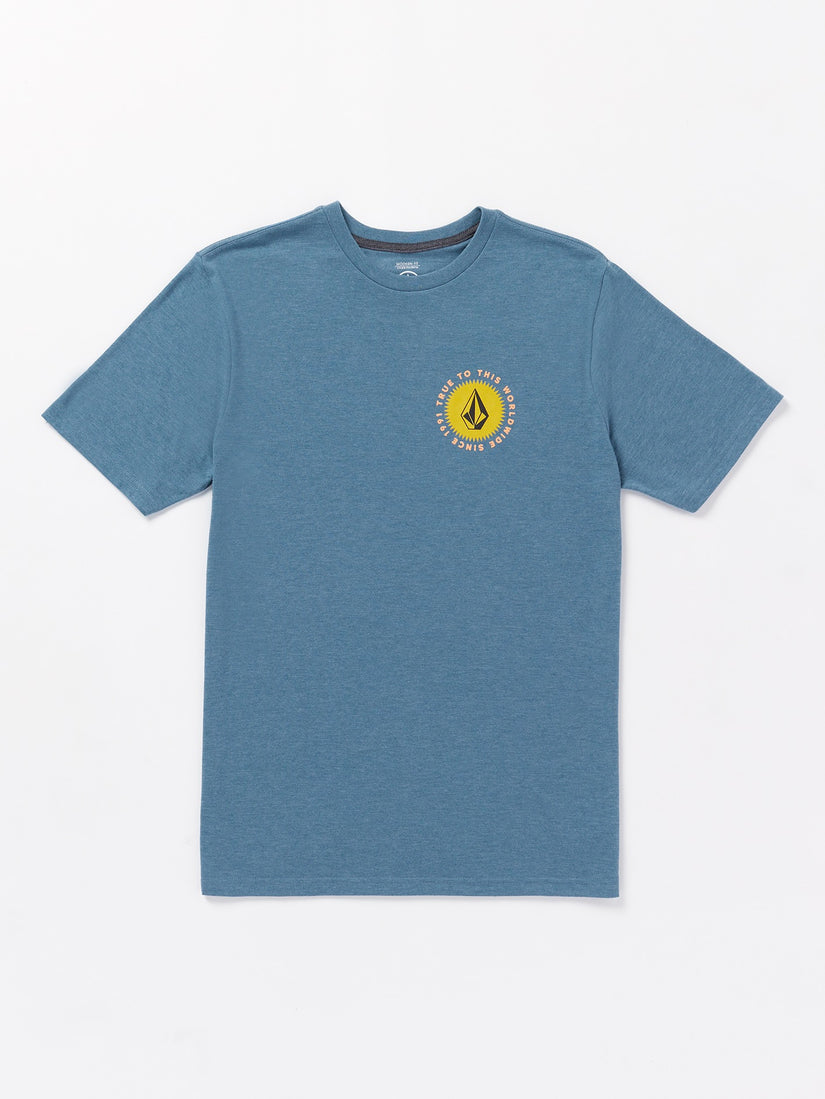 Shaped Up Short Sleeve Tee - Stone Blue Heather