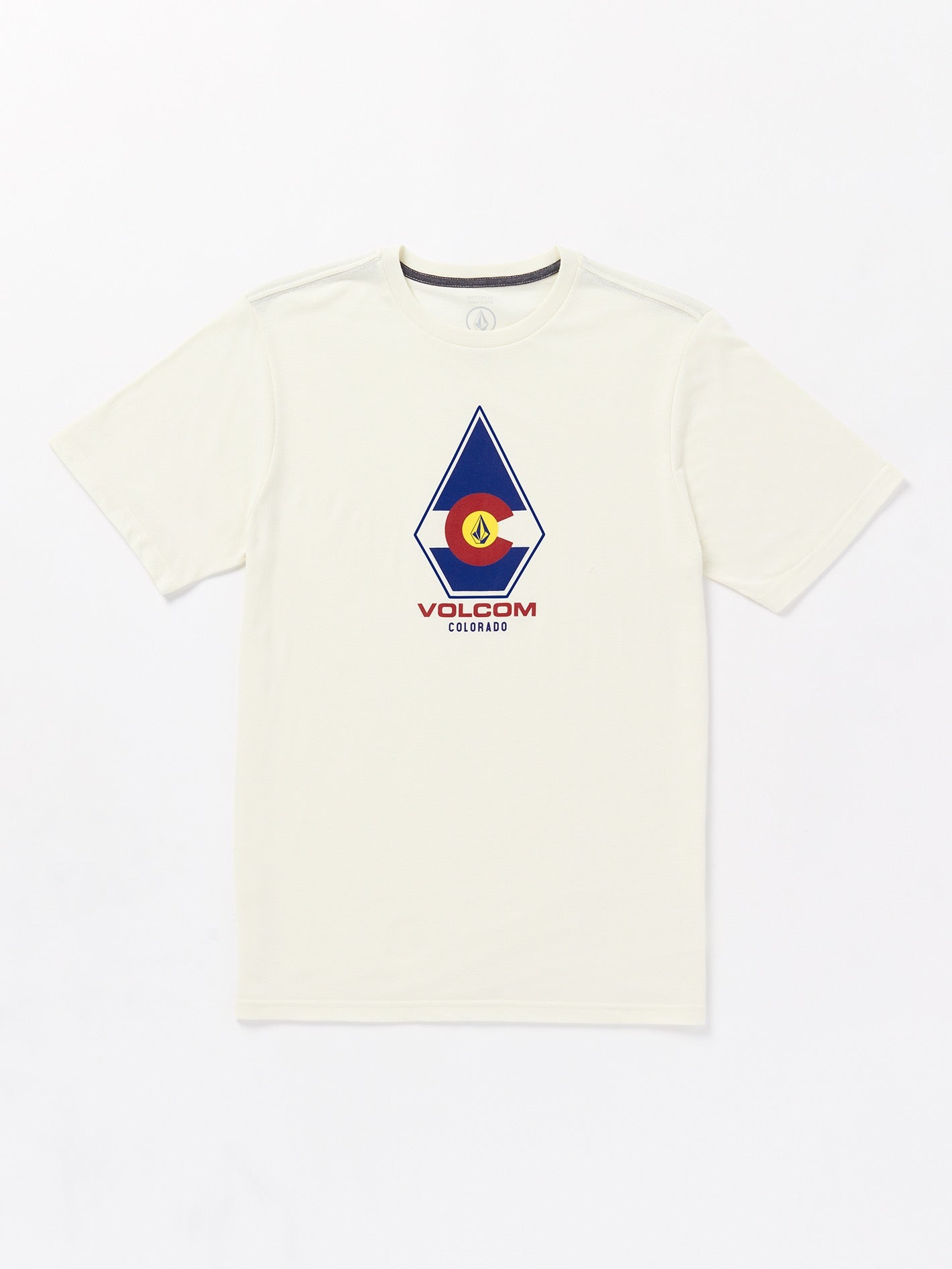 Coloradical Flag Short Sleeve Tee - Off White Heather