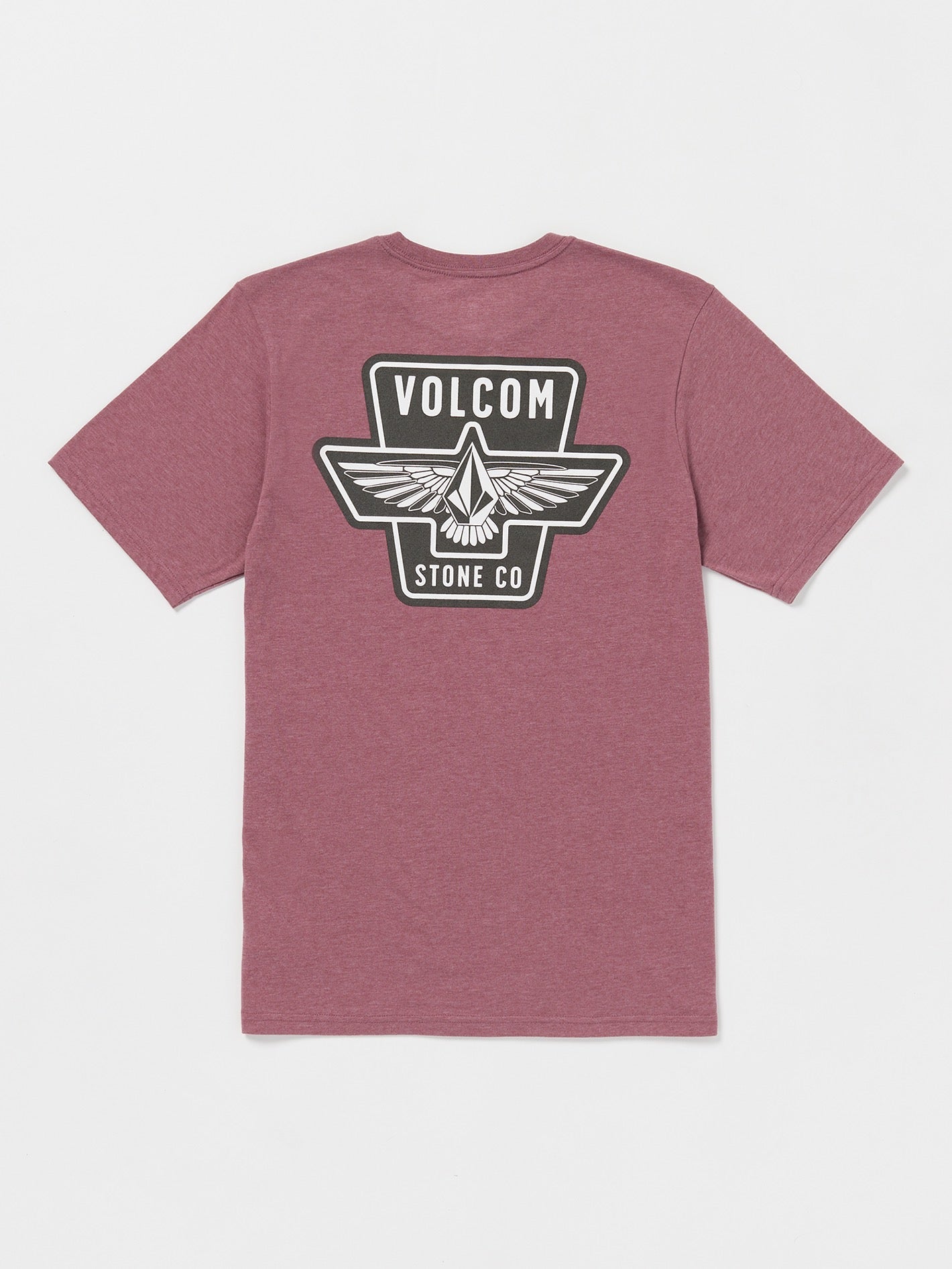 Wing It Short Sleeve Tee - Oxblood Heather