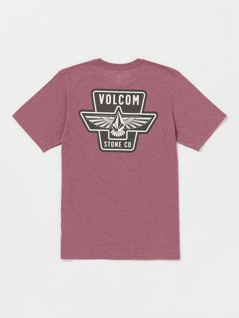 Wing It Short Sleeve Tee - Oxblood Heather