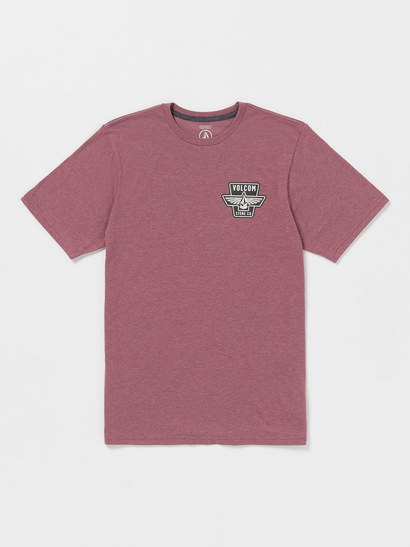 Wing It Short Sleeve Tee - Oxblood Heather