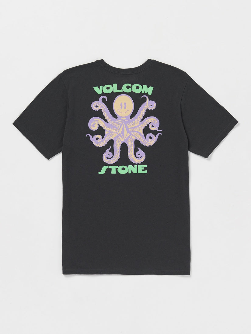 Octoparty Short Sleeve Tee - Washed Black Heather