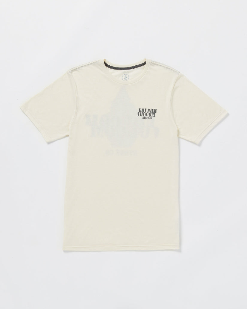 Scrambled Channel Short Sleeve Tee - Off White Heather