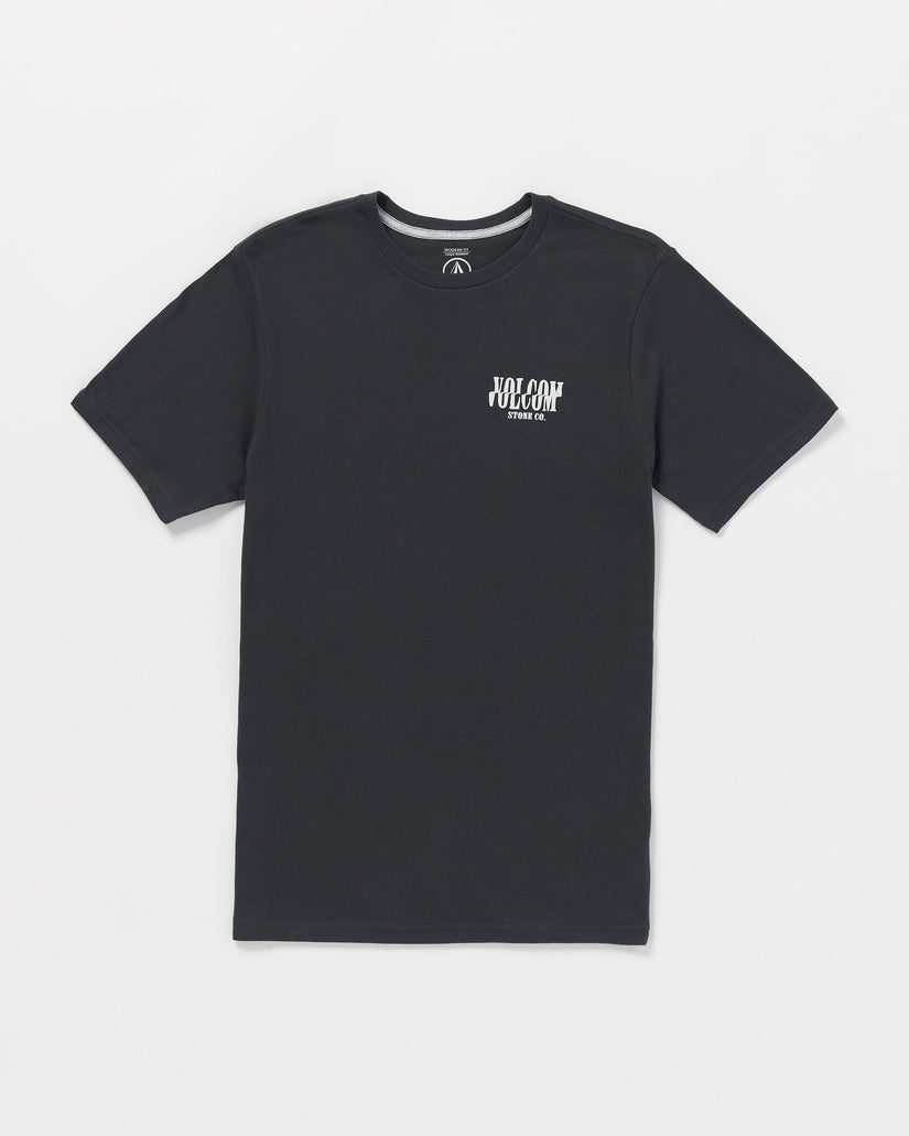 Scrambled Channel Short Sleeve Tee - Washed Black Heather