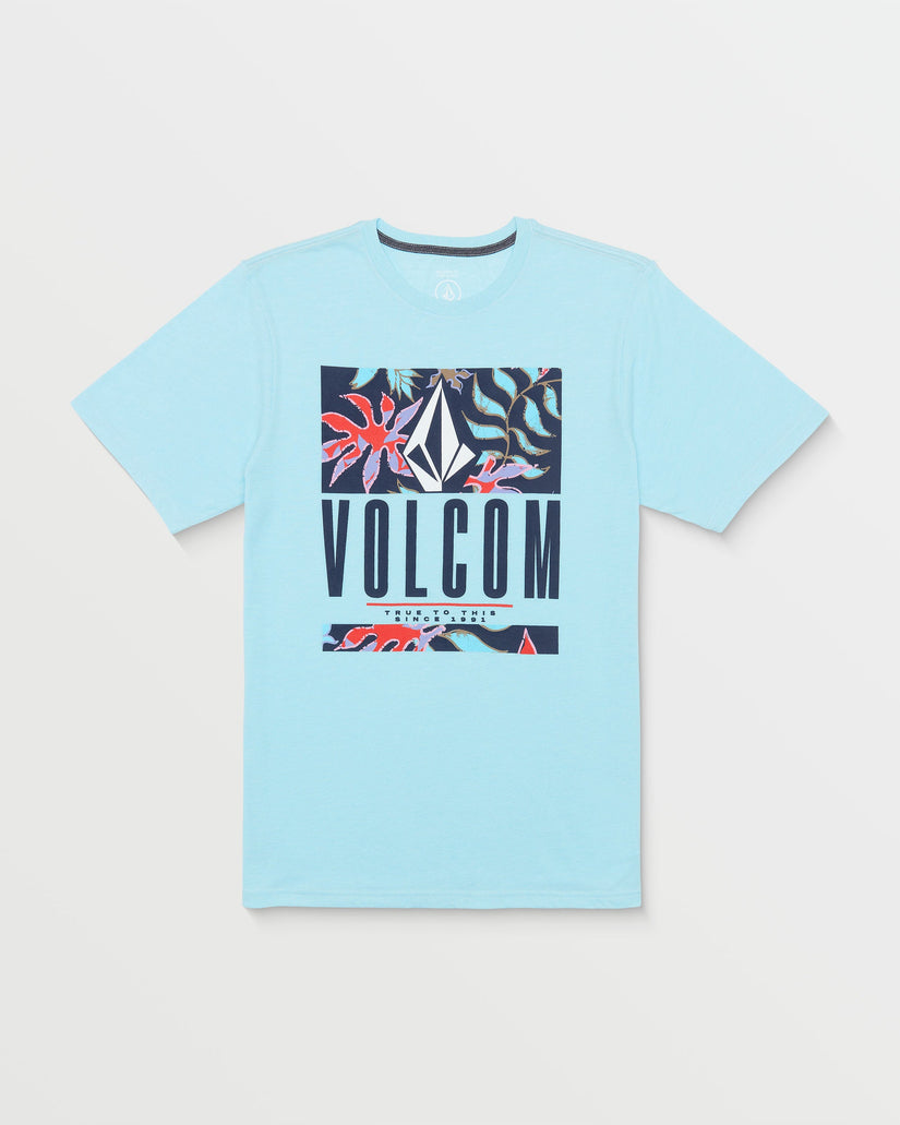 Floral Motion Short Sleeve Tee - Horizon Blue Heather