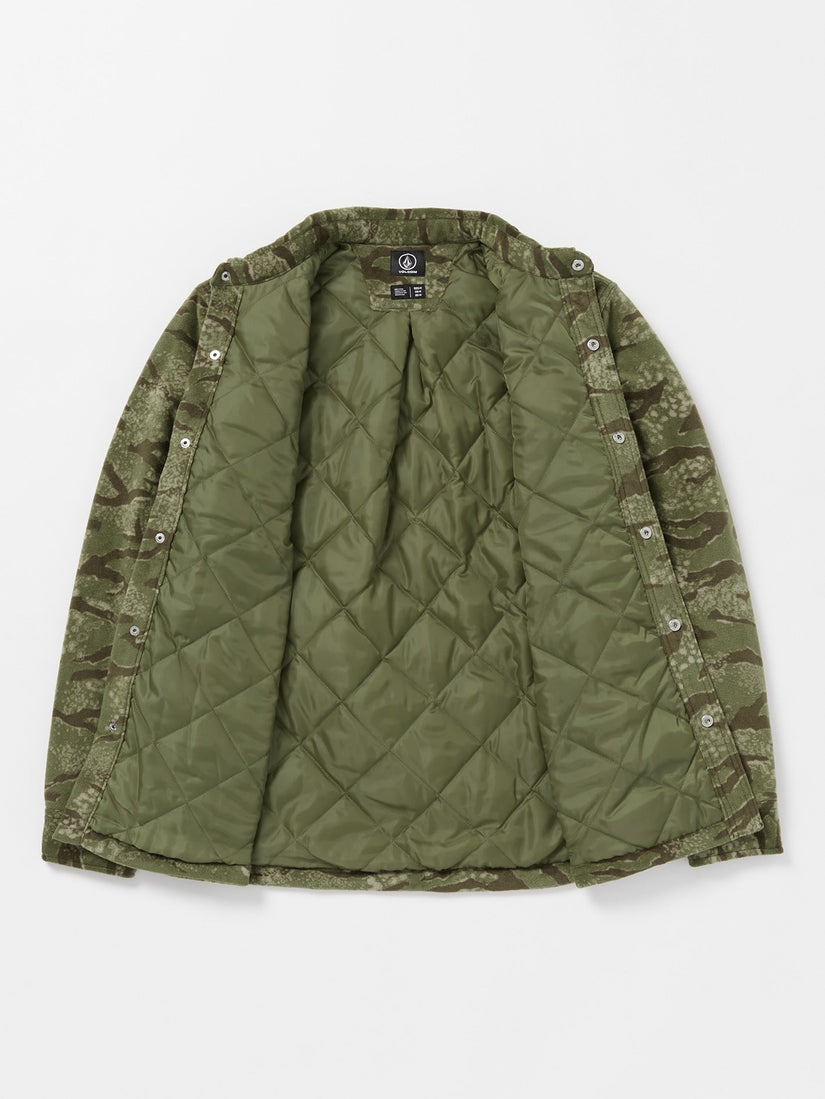 Bowered Fleece Long Sleeve Shirt - Squadron Green