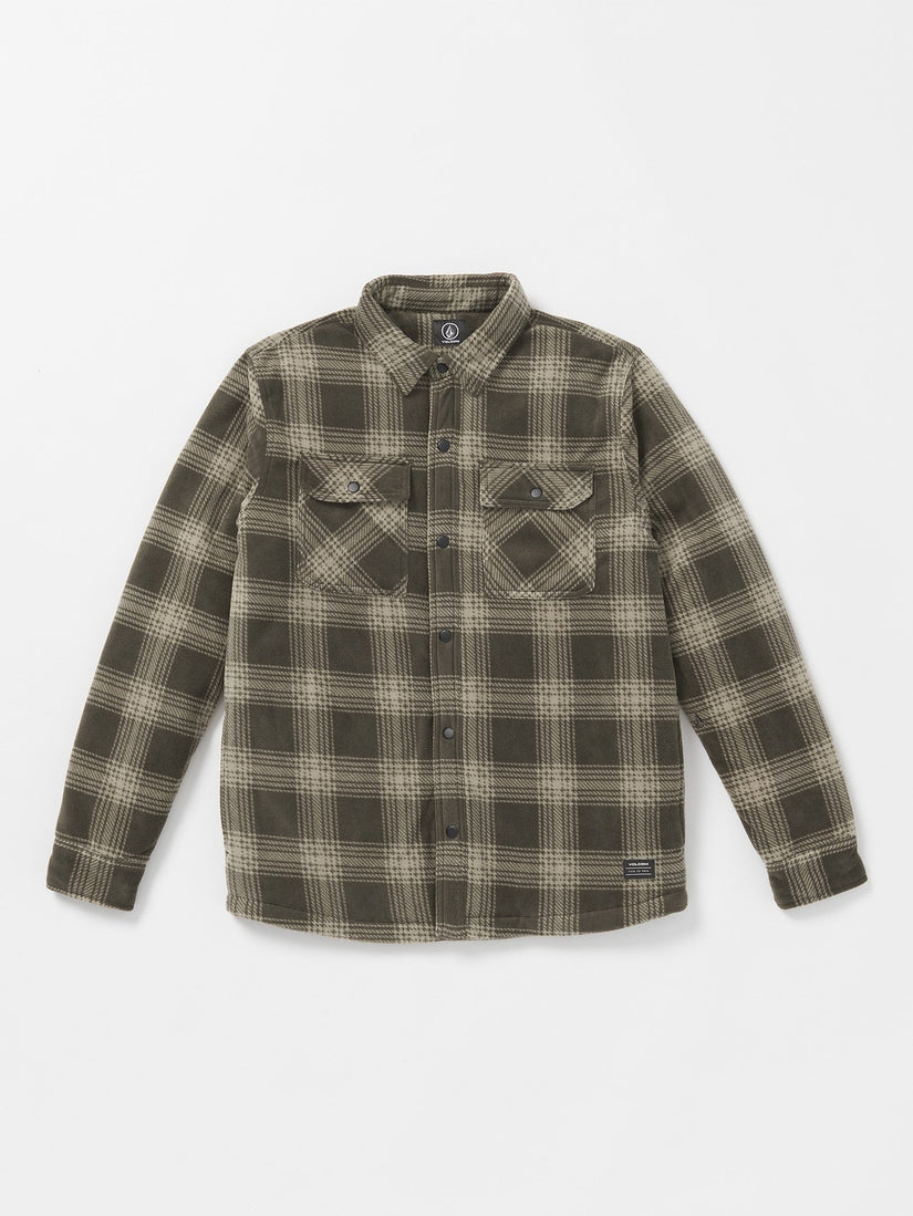 Bowered Fleece Long Sleeve Shirt - Wren